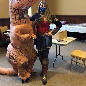 “Wonder Woman” costume, Halloween fun - large